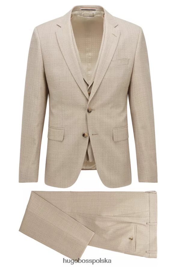 Hugo Boss Garnitur 3-częściowy h-huge 50473599 ciemnoniebieski ciemnoniebieski/beżowy R0X0H68