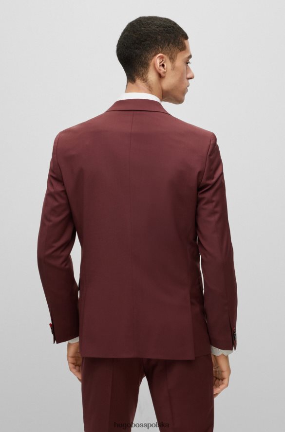 Hugo Boss Garnitur hugo o wyjątkowo dopasowanym kroju w kolorze ciemnobrązowym ze stretchem Performance ciemny brąz R0X0H63612