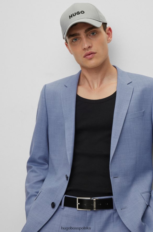 Hugo Boss Garnitur o dopasowanym kroju z elastycznego materiału hugo w kolorze niebieskim z mikrowzorami niebieski R0X0H61566