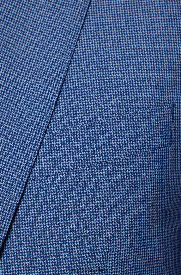 Hugo Boss Garnitur o dopasowanym kroju z jasnoniebieskiego hugo z czystej wełny z mikrowzorami jasny niebieski R0X0H62450