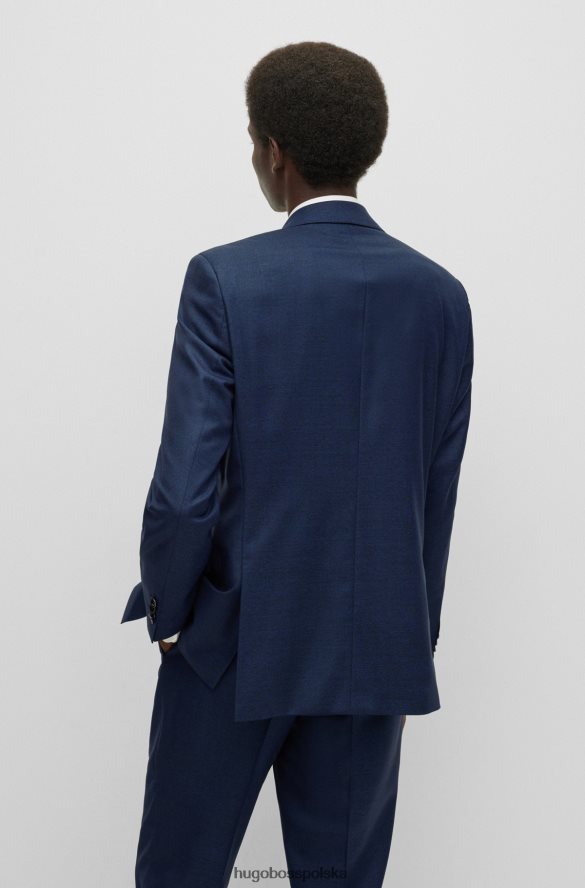 Hugo Boss Garnitur o regularnym kroju z diagonalu hugo z dziewiczej wełny w kolorze ciemnoniebieskim ciemny niebieski R0X0H61363
