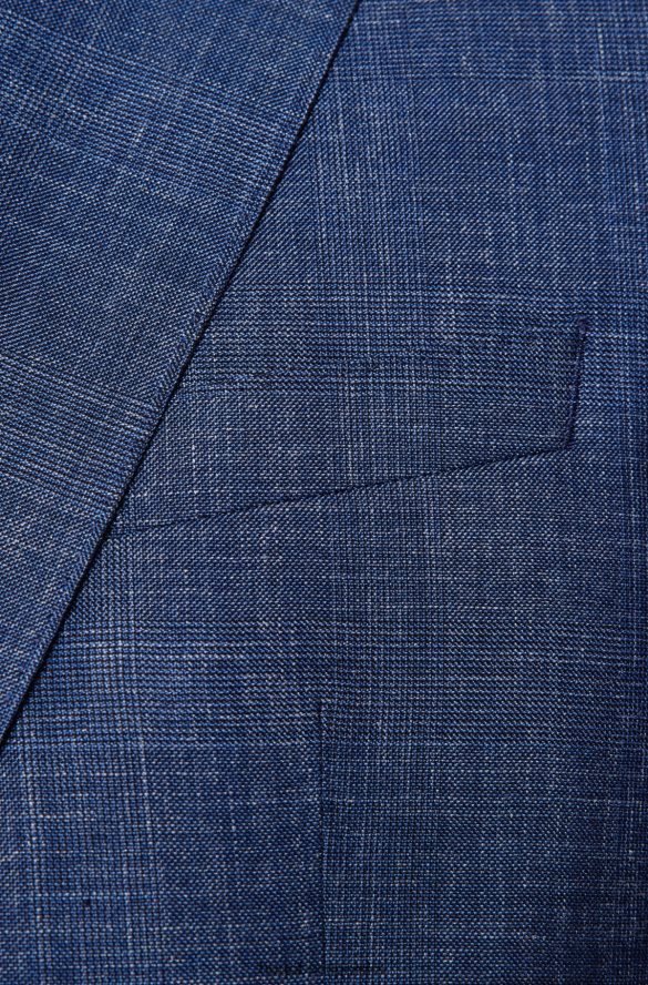 Hugo Boss Garnitur o regularnym kroju z dziewiczej wełny, jedwabiu i lnu w kolorze hugo blue niebieski R0X0H64498