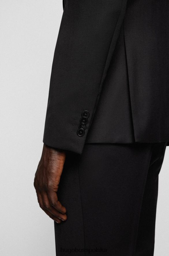 Hugo Boss Marynarka garniturowa h-reymond 50469181 czarna czarny/ciemnoniebieski R0X0H633