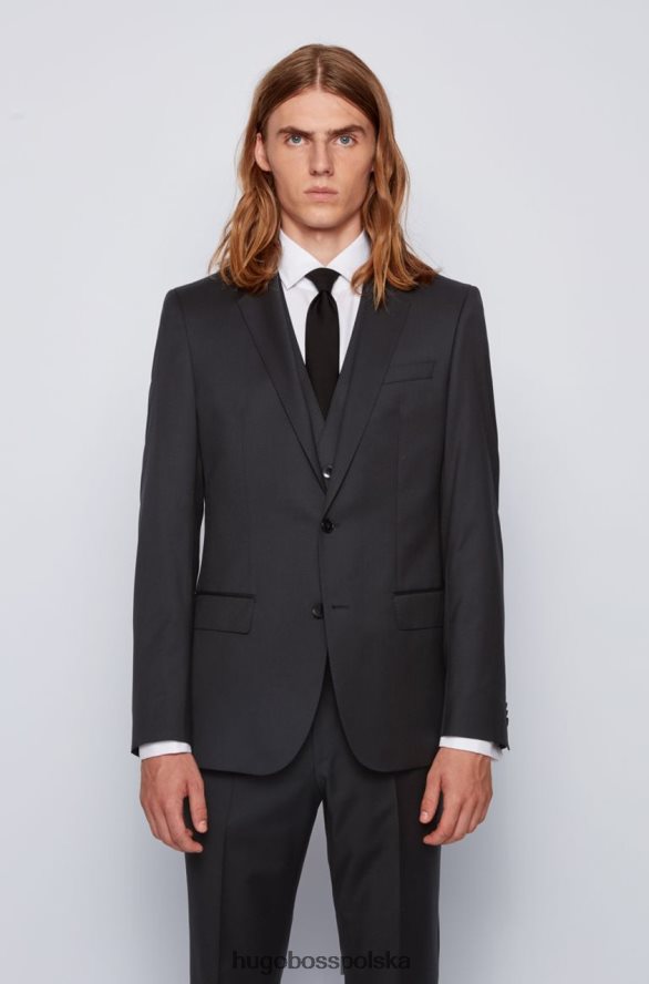 Hugo Boss Marynarka garniturowa - hayes 50318498 czarna czarny/granatowy/brązowy R0X0H6438