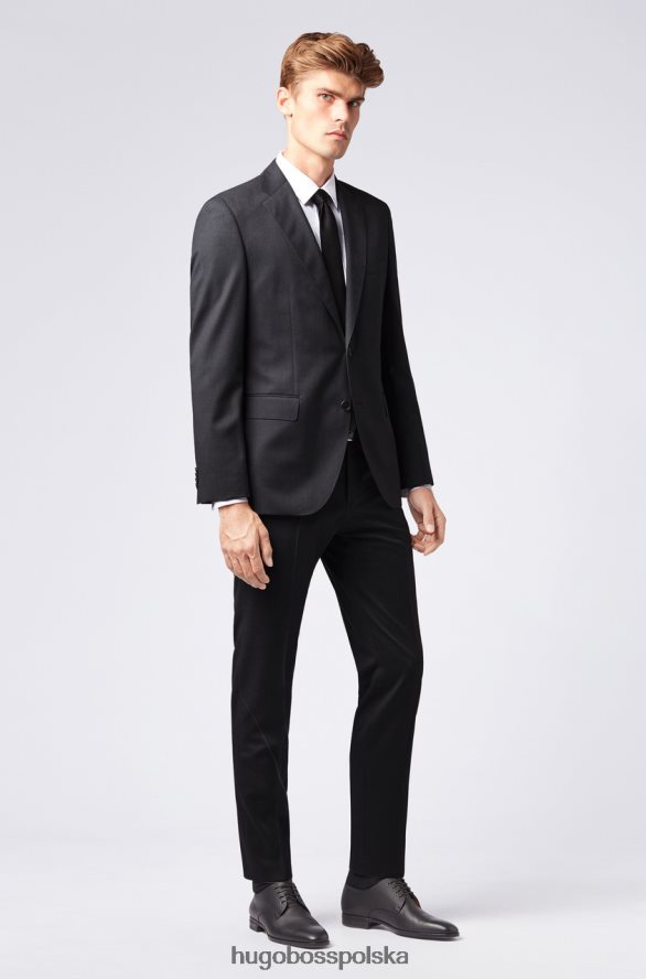 Hugo Boss Marynarka garniturowa johnstons1 - 50318521 czarna czarny/granatowy/brązowy R0X0H6445