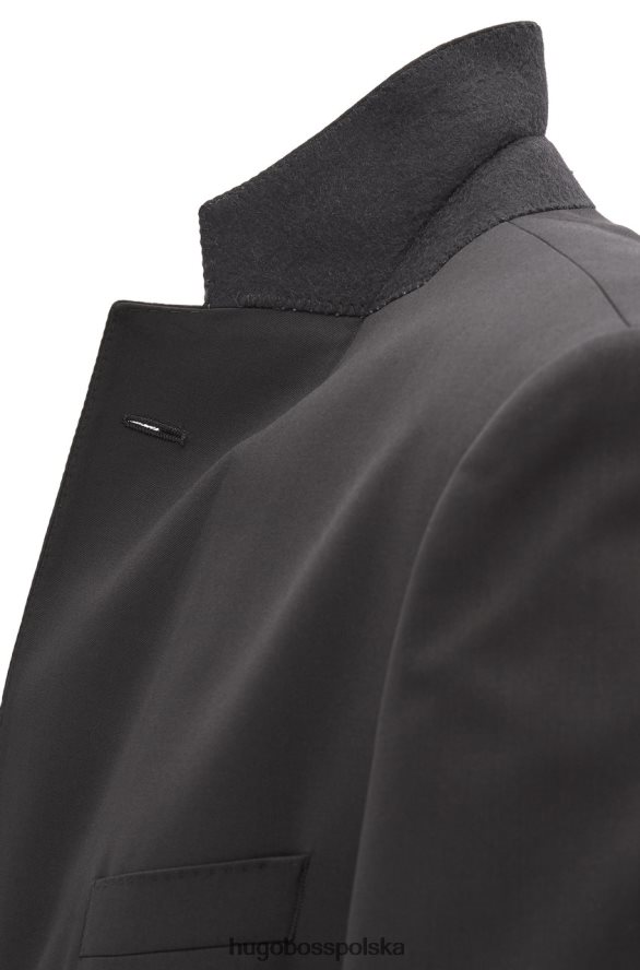 Hugo Boss Marynarka garniturowa johnstons1 - 50318521 czarna czarny/granatowy/brązowy R0X0H6445