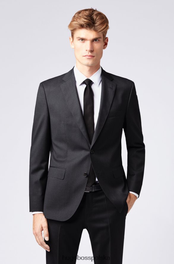 Hugo Boss Marynarka garniturowa johnstons1 - 50318521 czarna czarny/granatowy/brązowy R0X0H6445