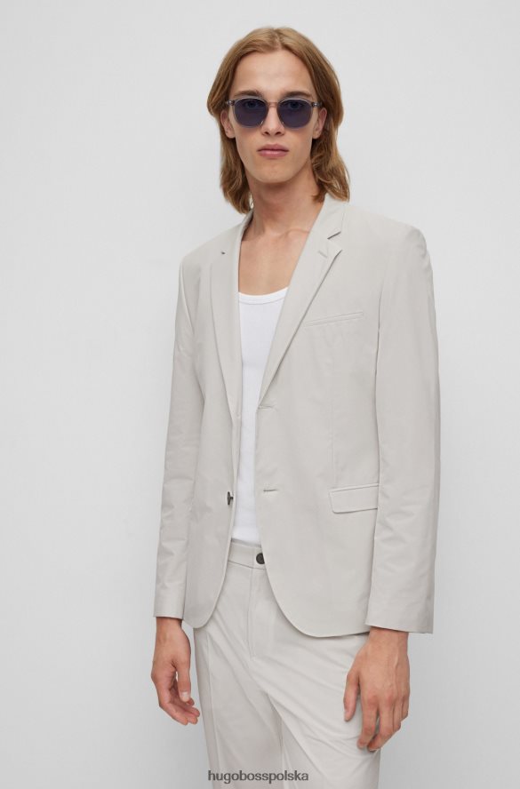 Hugo Boss łatwy do spakowania, wyjątkowo dopasowany garnitur z elastycznego materiału w kolorze jasnego beżu hugo jasny beż R0X0H63348