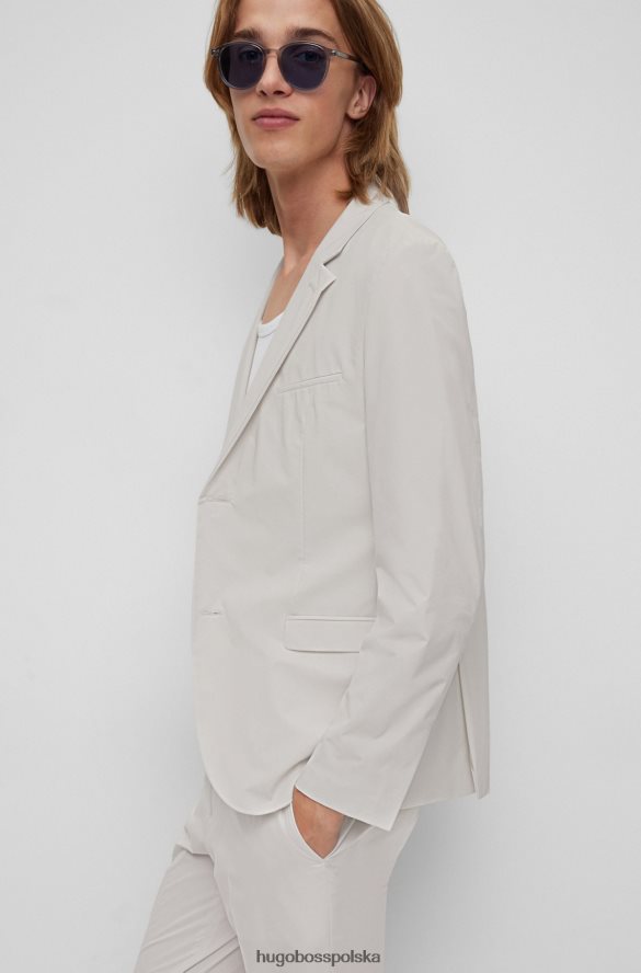 Hugo Boss łatwy do spakowania, wyjątkowo dopasowany garnitur z elastycznego materiału w kolorze jasnego beżu hugo jasny beż R0X0H63348