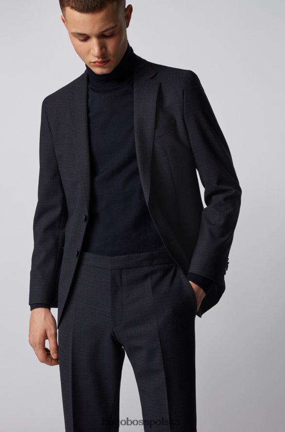 Hugo Boss garnitur Nolin Brider 50417476 granatowy marynarka wojenna R0X0H6408