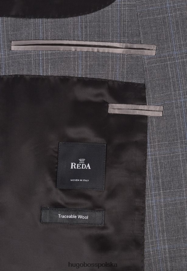 Hugo Boss garnitur huge6/genius5 - 50418687 szary szary R0X0H6368
