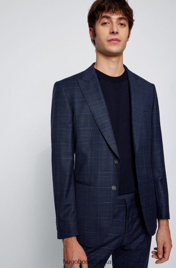Hugo Boss garnitur-ogromny 50468882 niebieski niebieski R0X0H683