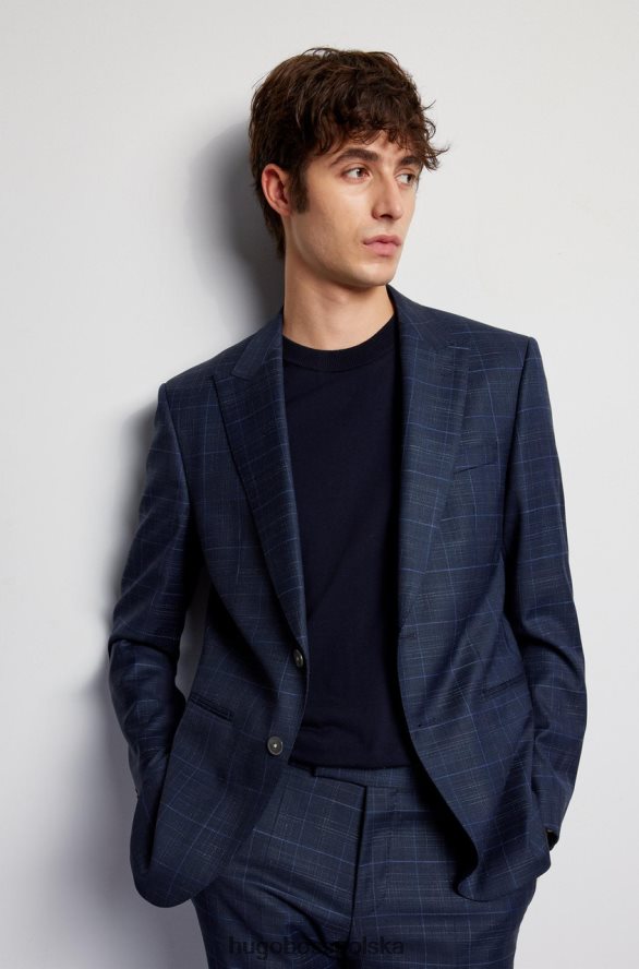 Hugo Boss garnitur-ogromny 50468882 niebieski niebieski R0X0H683