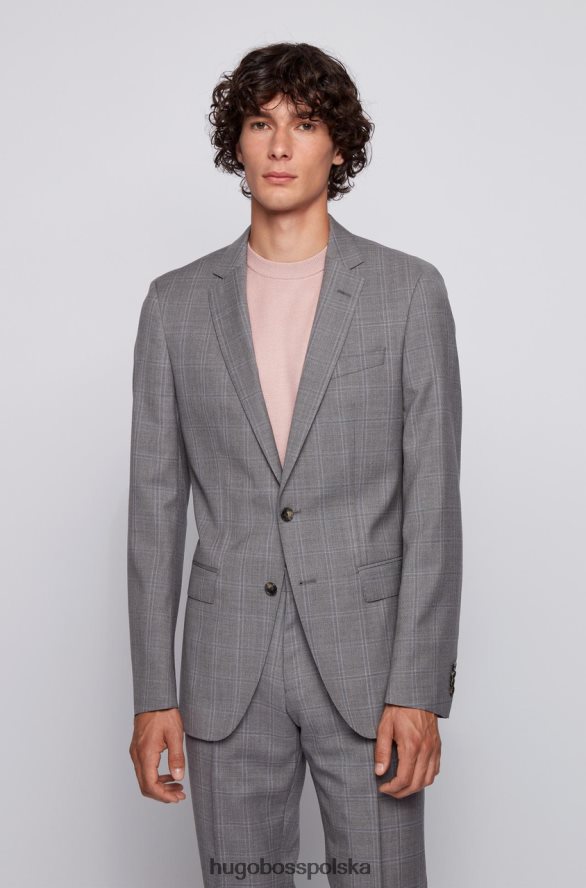 Hugo Boss garnitur ogromny/geniusz 50432979 szary szary R0X0H6226