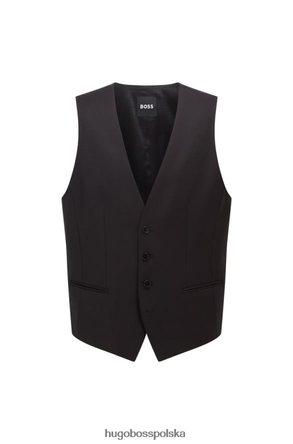 Hugo Boss h-ogromna kamizelka 50469160 czarna czarny/ciemnoniebieski R0X0H6137