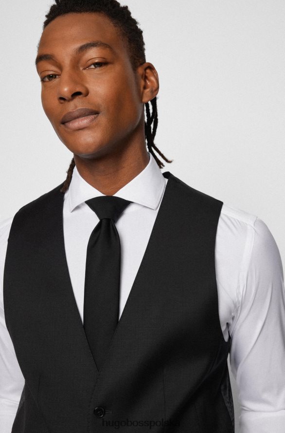 Hugo Boss h-ogromna kamizelka 50469160 czarna czarny/ciemnoniebieski R0X0H6137