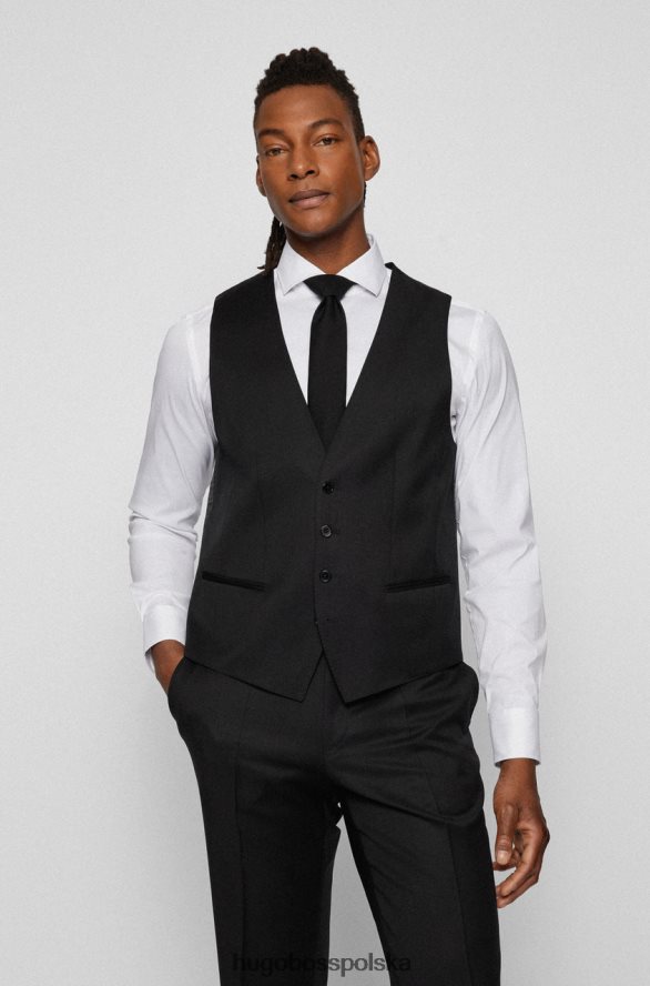 Hugo Boss h-ogromna kamizelka 50469160 czarna czarny/ciemnoniebieski R0X0H6137