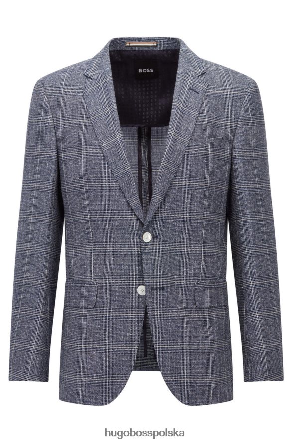 Hugo Boss płaszcz sportowy h-hutson 50468936 granatowy marynarka wojenna R0X0H660