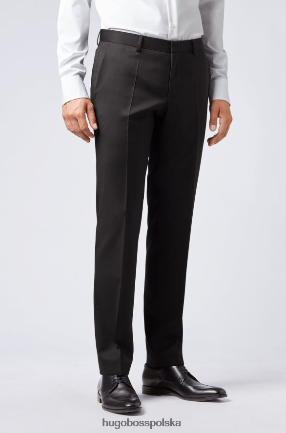 Hugo Boss spodnie garniturowe gibson nr - 50318499 czarne czarny/granatowy/brązowy R0X0H6437