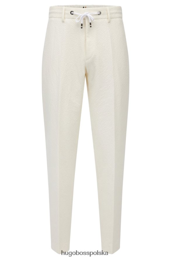 Hugo Boss spodnie h-genius 50468852 białe biały R0X0H616