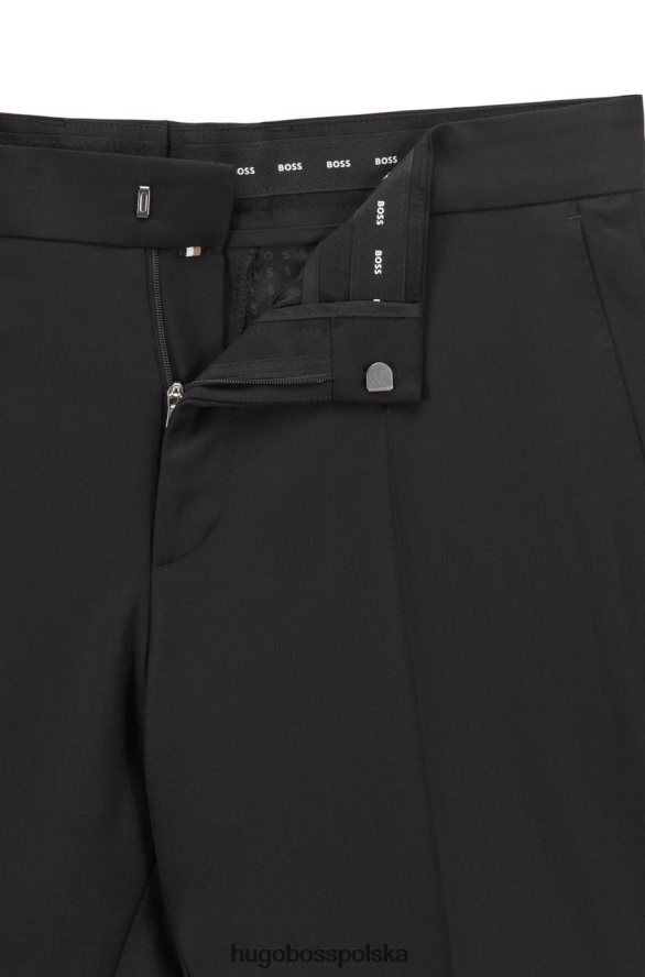 Hugo Boss spodnie h-genius 50469174 czarne czarny/ciemnoniebieski/ciemnoszary R0X0H6145