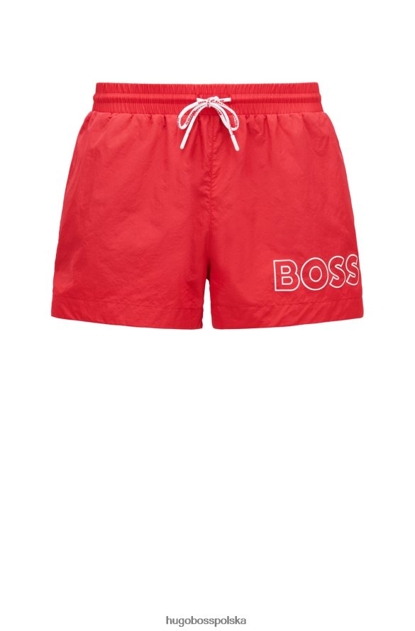 Hugo Boss Szybkoschnące szorty kąpielowe hugo z logo w kolorze jasnoczerwonym jasnoczerwony R0X0H61222
