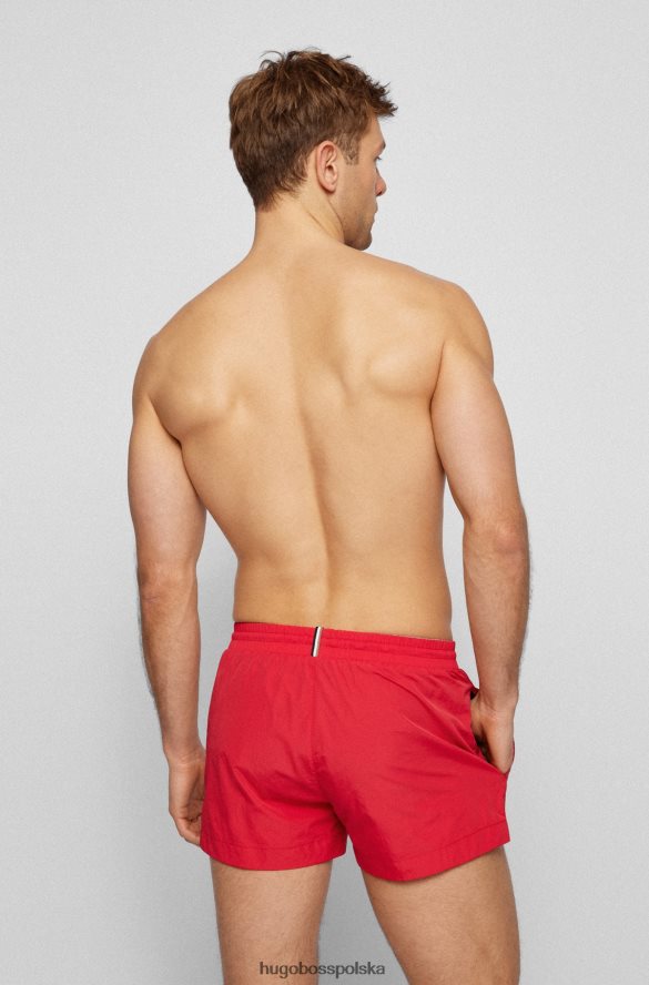 Hugo Boss Szybkoschnące szorty kąpielowe hugo z logo w kolorze jasnoczerwonym jasnoczerwony R0X0H61222