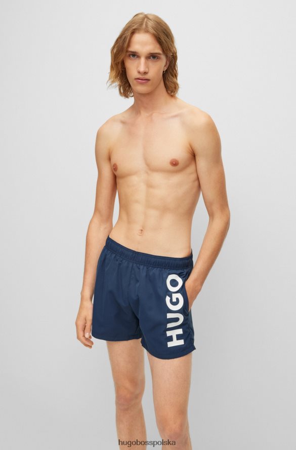Hugo Boss szybkoschnące szorty kąpielowe z pełną podszewką, wykonane z materiału pochodzącego z recyklingu hugo w kolorze granatowym ciemny niebieski R0X0H63784