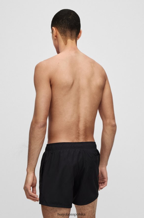 Hugo Boss szybkoschnące szorty kąpielowe z pełną podszewką, wykonane z materiału pochodzącego z recyklingu, w kolorze czarnym hugo czarny R0X0H63782