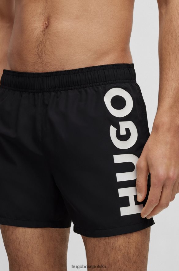 Hugo Boss szybkoschnące szorty kąpielowe z pełną podszewką, wykonane z materiału pochodzącego z recyklingu, w kolorze czarnym hugo czarny R0X0H63782
