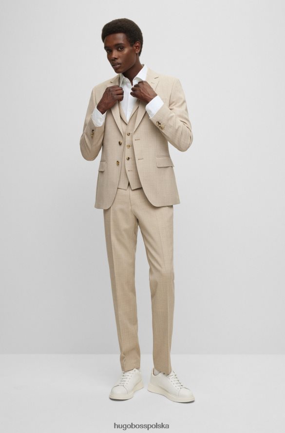 Hugo Boss Biała koszula hugo o dopasowanym kroju z mieszanki spranego lnu biały R0X0H61630