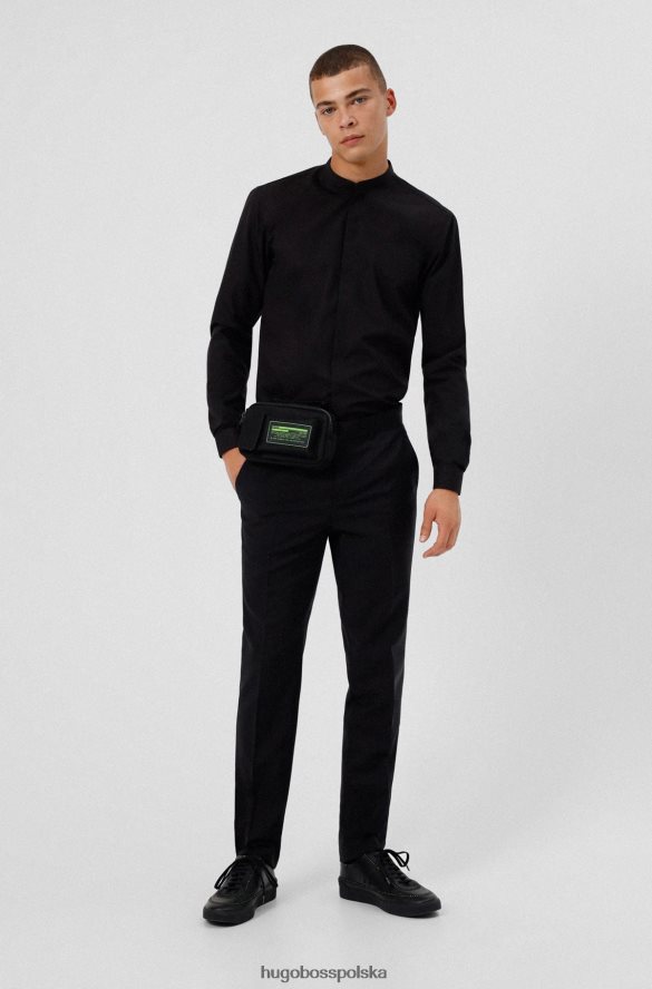 Hugo Boss Koszula Hugo Easy-Iron o wyjątkowo dopasowanym kroju z bawełnianej popeliny w kolorze czarnym czarny R0X0H62204