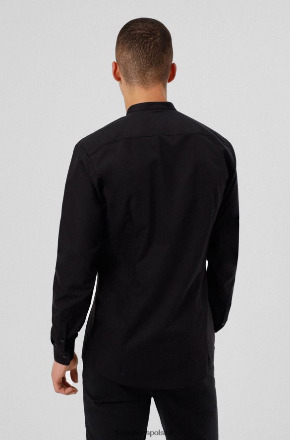 Hugo Boss Koszula Hugo Easy-Iron o wyjątkowo dopasowanym kroju z bawełnianej popeliny w kolorze czarnym czarny R0X0H62204
