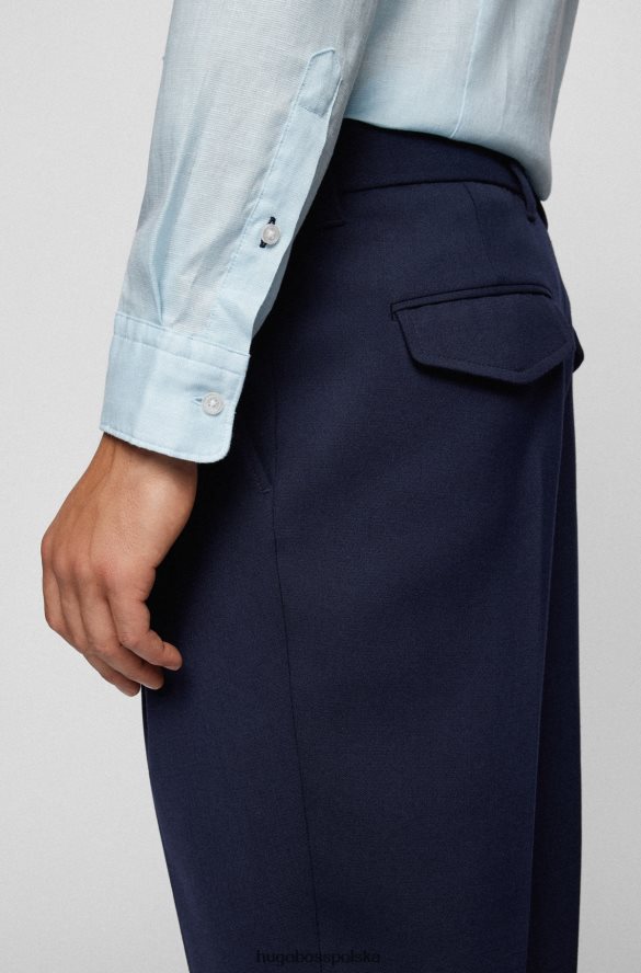 Hugo Boss Koszula Hugo o dopasowanym kroju ze spranego, elastycznego lnu w kolorze jasnoniebieskim jasny niebieski R0X0H62524