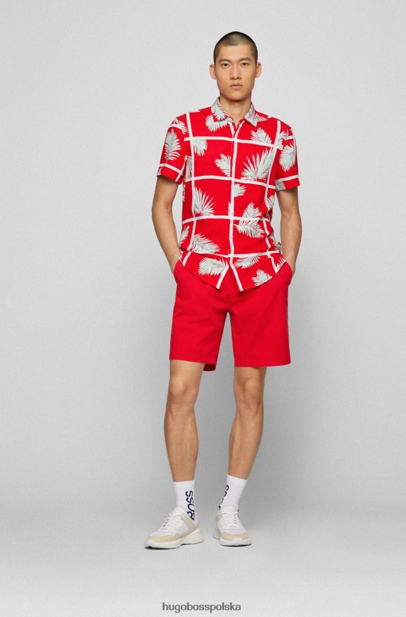 Hugo Boss Koszula Hugo o regularnym kroju, w kolorze płóciennym z domieszką lnu, w kolorze dłoni, w kolorze czerwonym czerwony R0X0H63877