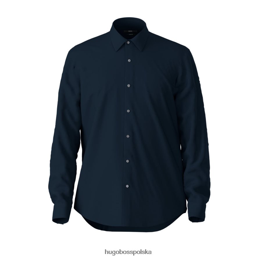 Hugo Boss Koszula autobusowa Eliott 50413751 ciemnoniebieska ciemny niebieski R0X0H6323
