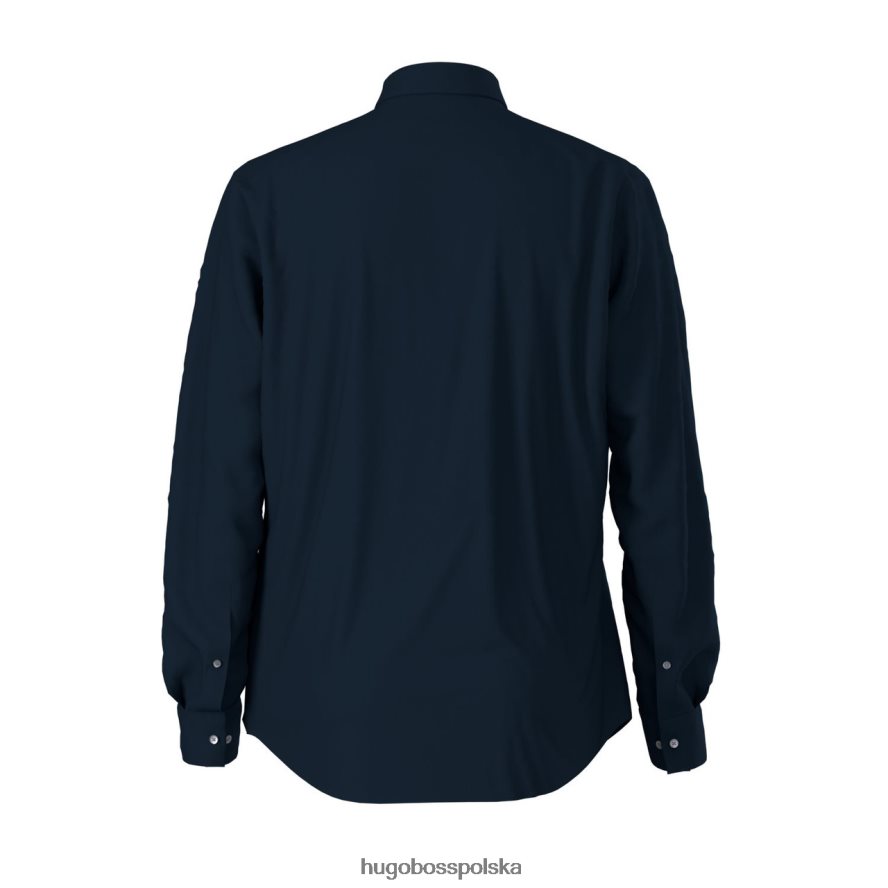 Hugo Boss Koszula autobusowa Eliott 50413751 ciemnoniebieska ciemny niebieski R0X0H6323