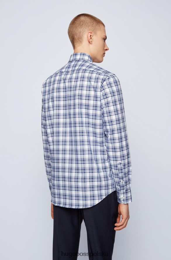 Hugo Boss Koszula autobusowa Gordon 50450930 turkusowa turkusowy/granatowy R0X0H6287
