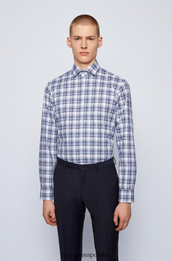 Hugo Boss Koszula autobusowa Gordon 50450930 turkusowa turkusowy/granatowy R0X0H6287