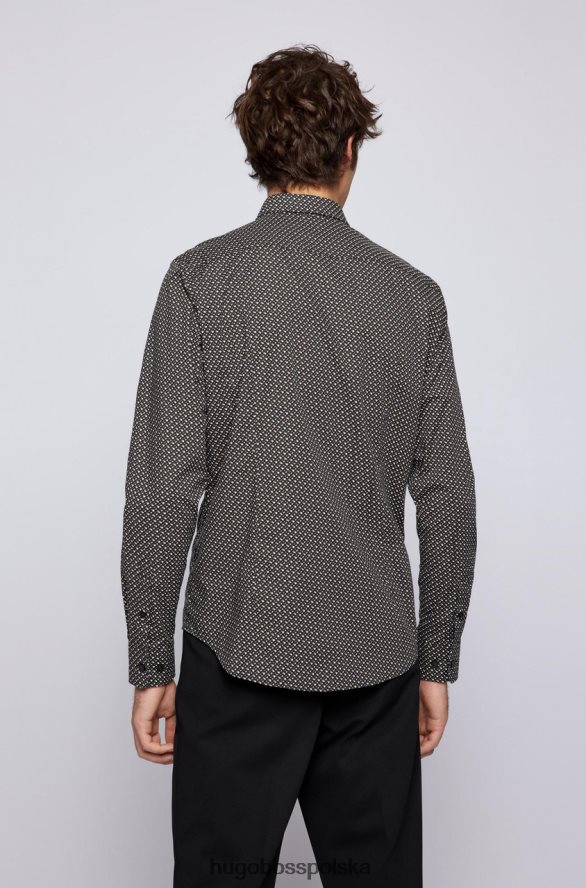 Hugo Boss Koszula casual Ronni 50469201 czarna czarny R0X0H6111