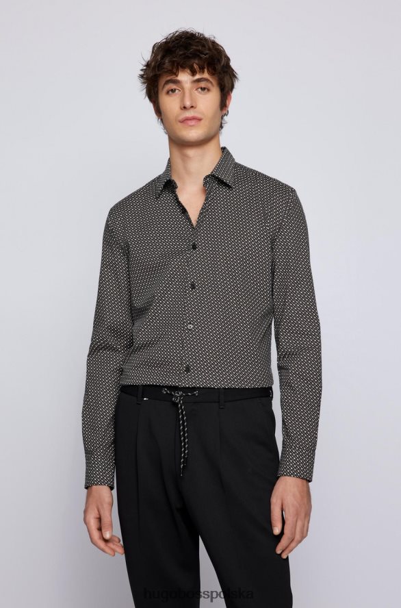 Hugo Boss Koszula casual Ronni 50469201 czarna czarny R0X0H6111