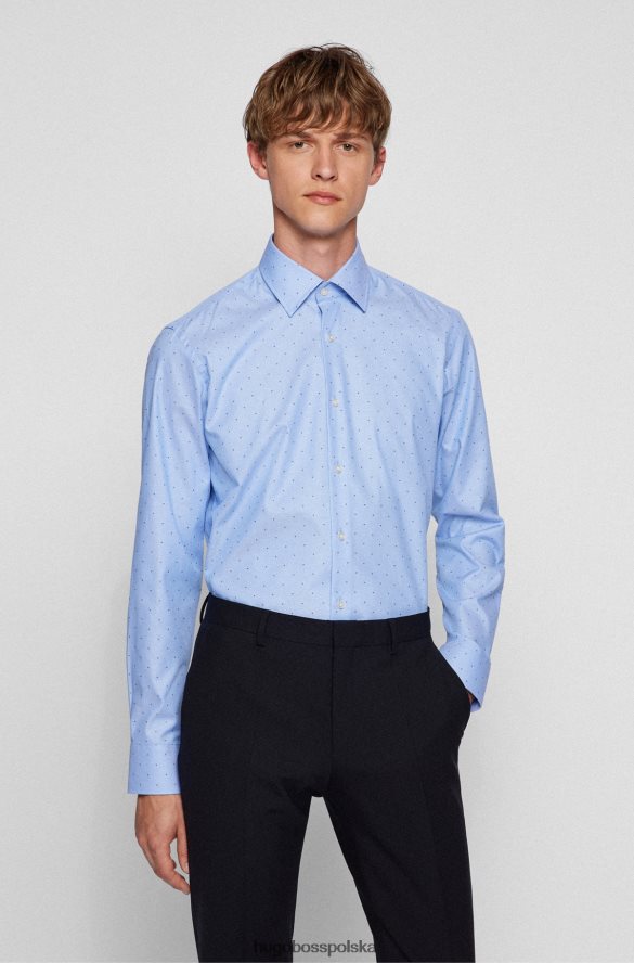 Hugo Boss Koszula hugo o regularnym kroju, z elastycznej bawełny typu micro fil-coup, w kolorze jasnoniebieskim jasny niebieski R0X0H63482