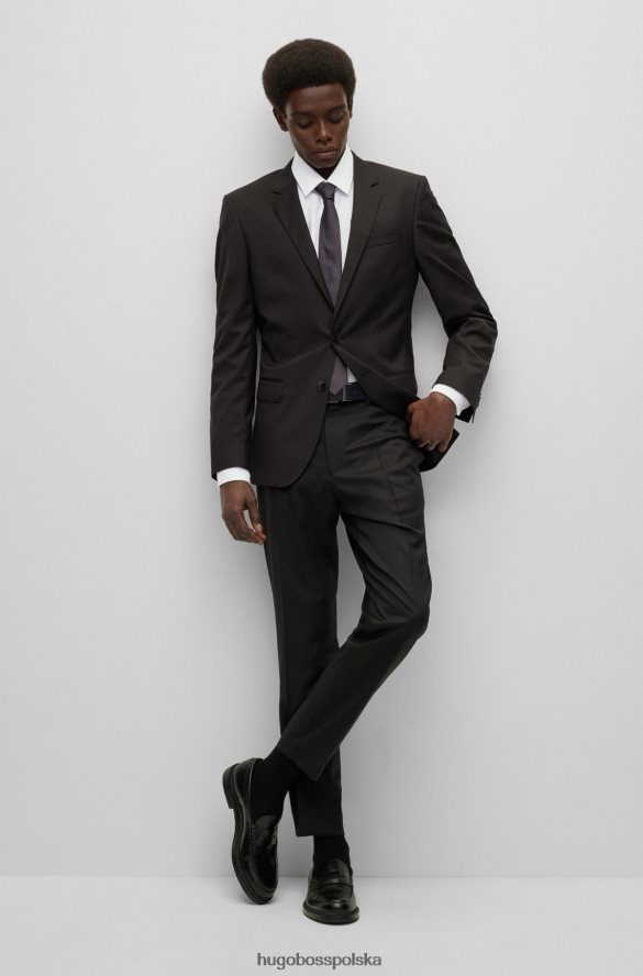 Hugo Boss Koszula hugo slim-fit z wysokowydajnej, strukturalnej bawełny w kolorze białym biały R0X0H64248