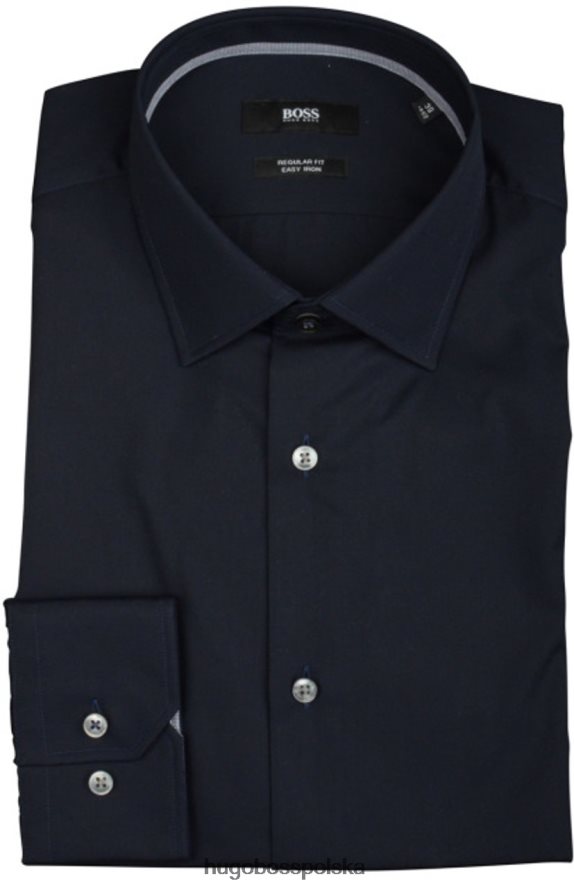 Hugo Boss Koszula l/s - gelson - 50393523 biała biały/granatowy R0X0H6454