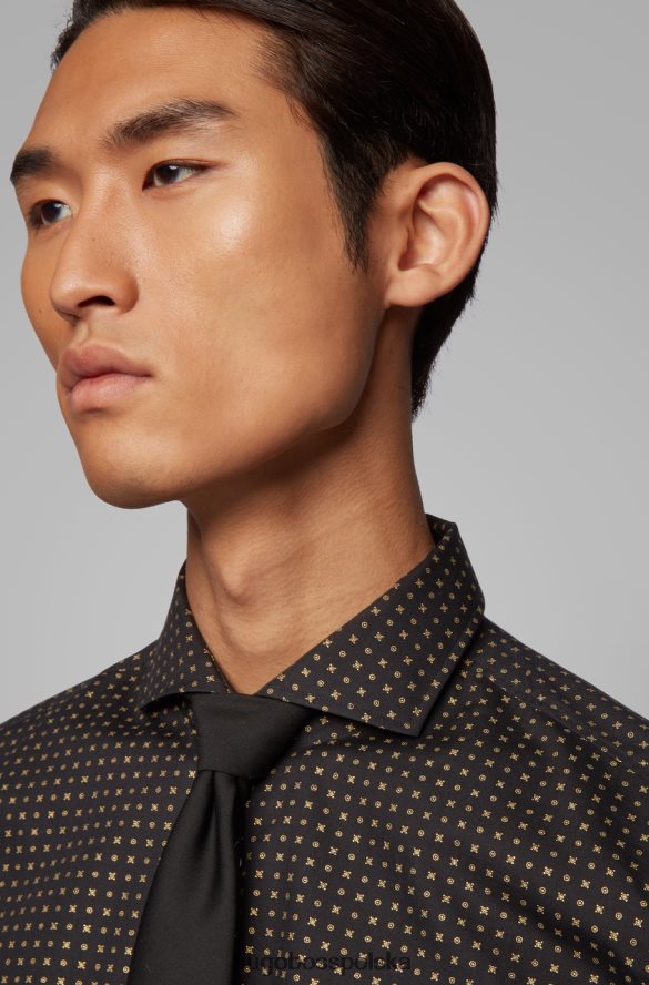 Hugo Boss Koszula l/s - jason- 50422033 czarna czarny R0X0H6364