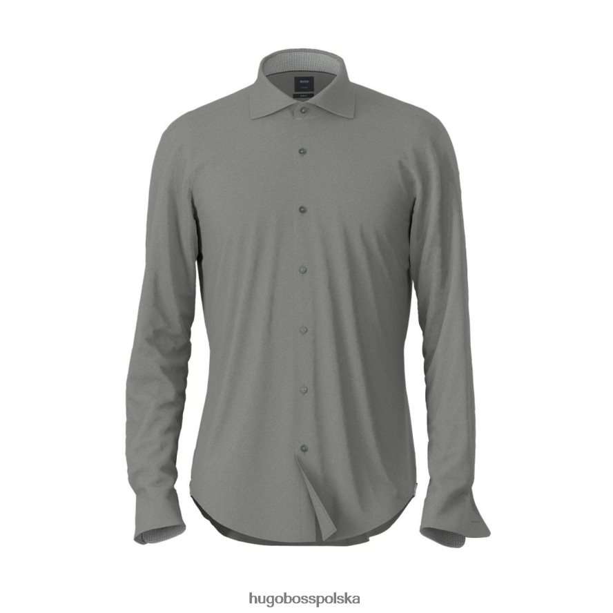 Hugo Boss Koszula l/s t-randolph 50422675 szara szary R0X0H6358