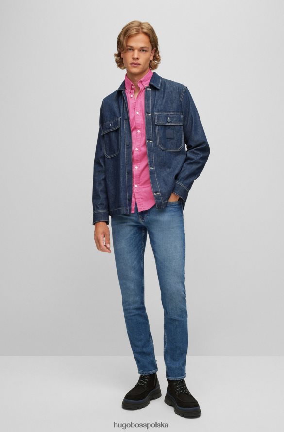 Hugo Boss Koszula o dopasowanym kroju z elastycznej bawełny oxford w kolorze różowym hugo różowy R0X0H61728