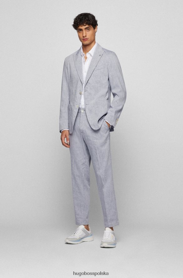 Hugo Boss Koszula o dopasowanym kroju ze spranego, elastycznego lnu w kolorze białym hugo biały R0X0H62525