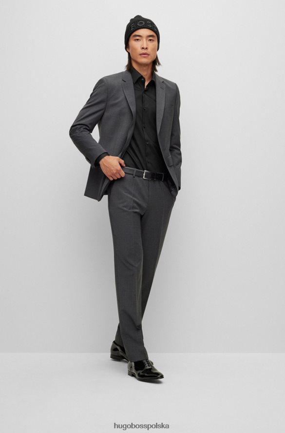 Hugo Boss Koszula o regularnym kroju z łatwej w prasowaniu bawełnianej popeliny hugo w kolorze czarnym czarny R0X0H63014