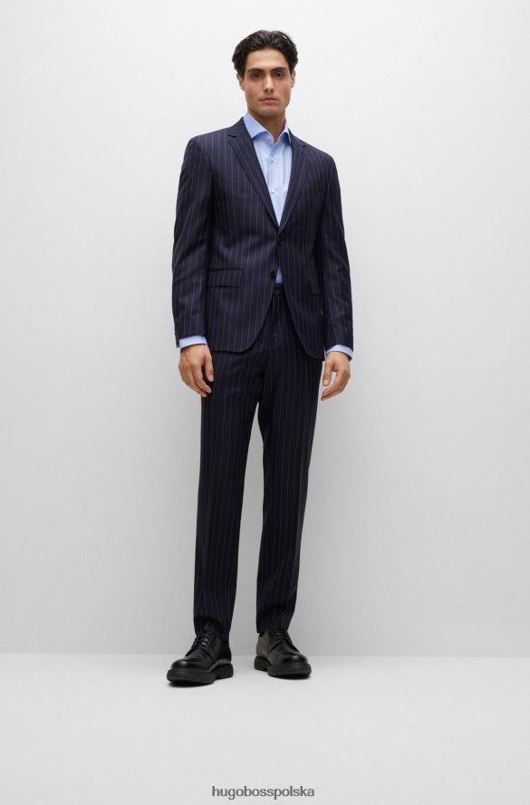 Hugo Boss Koszula o regularnym kroju z elastycznej bawełny o diagonalnym splocie w kolorze jasnoniebieskim hugo jasny niebieski R0X0H62375